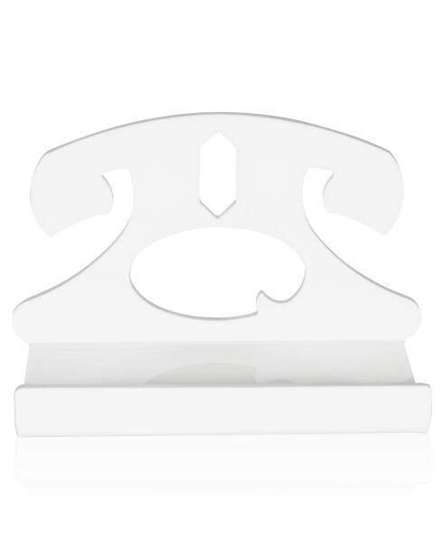 Support de téléphone Meucci blanc - 18x9.5x10 cm