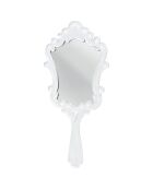 Miroir de sac à main Falpala blanc - 14x30 cm