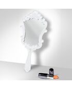 Miroir de sac à main Falpala blanc - 14x30 cm