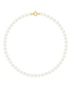 Collier Rang Princesse Perles d'Eau Douce blanc nacre naturel
