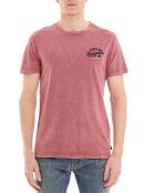 T-Shirt Jor Rick moucheté rose rouge