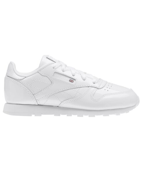Baskets en Cuir Classic Leather Patent blanches