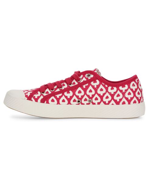 Baskets basses en Toile Phoenix rouge/blanc