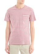 T-Shirt Pocket Marin Jed rayures rose