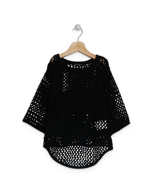 Pull en Maille ajourée noir