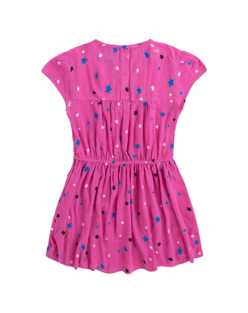 Robe Doreen en Coton rose fuchsia