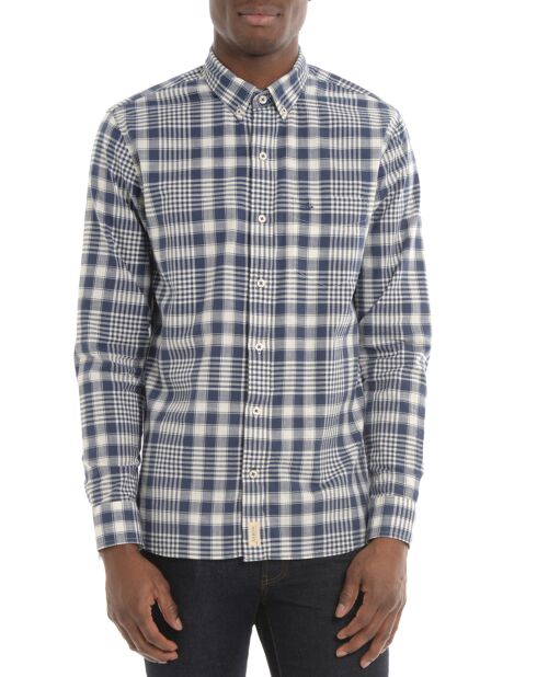 Chemise Regular Fit à carreaux bleue