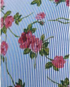 Chemise Slim Fit rayures & fleurs bleu/rose