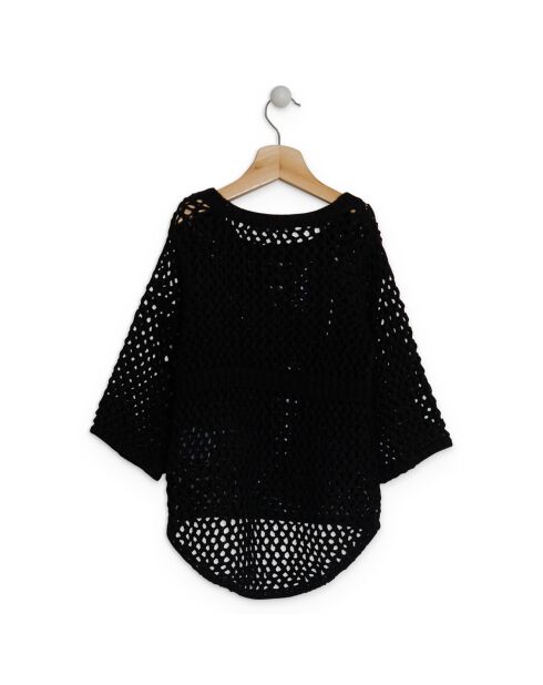 Pull en Maille ajourée noir