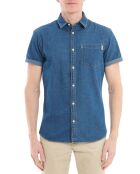 Chemise en denim Malone bleue