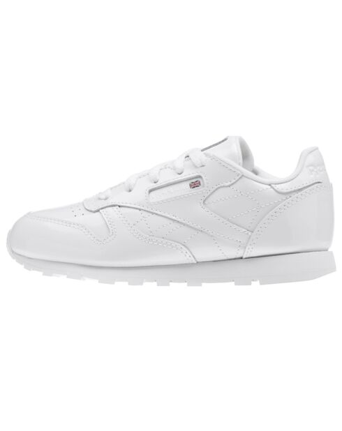 Baskets en Cuir Classic Leather Patent blanches