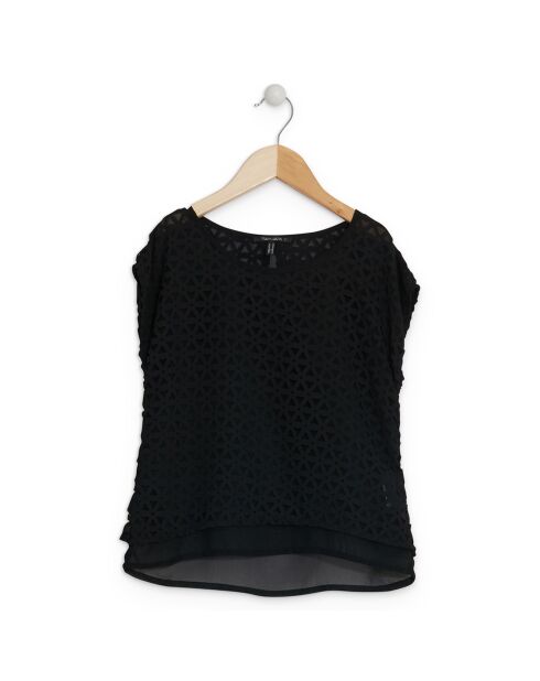 Top Tahiner in voile nero
