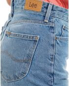 Short Vintage Mom bleu délavé
