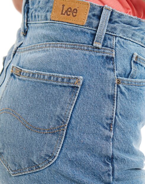 Short Vintage Mom bleu délavé