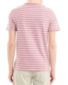 T-Shirt Pocket Marin Jed rayures rose