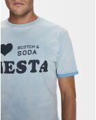 T-Shirt I Love Fiesta bleu clair