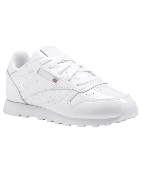 Baskets en Cuir Classic Leather Patent blanches