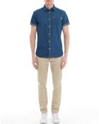 Chemise en denim Malone bleue