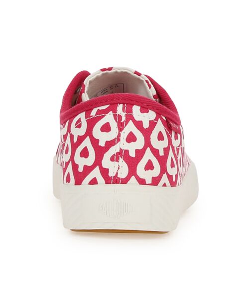 Baskets basses en Toile Phoenix rouge/blanc