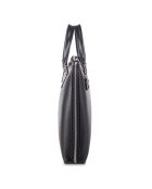 Sacoche en Cuir Jimi noir - 38x29x6 cm