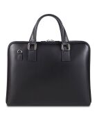 Sacoche en Cuir Jimi noir - 38x29x6 cm