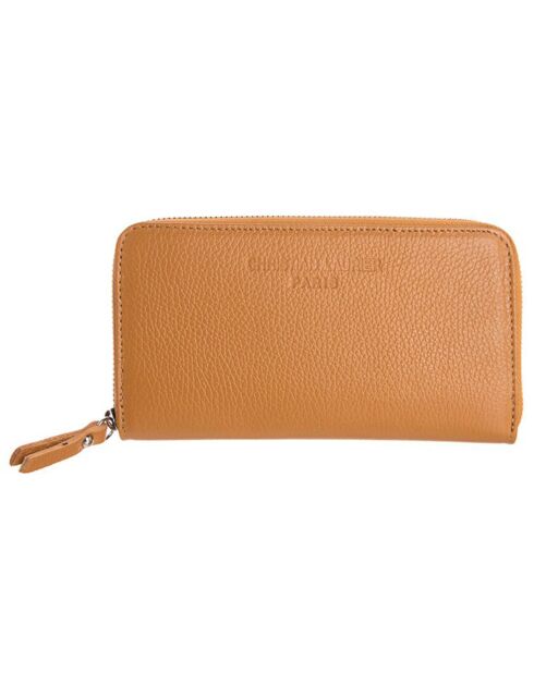 Mony camel leren metgezel - 19,5x10,5 cm