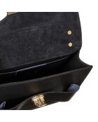 Sac bandoulière en Cuir Turner noir - 20x12.5x6.5 cm