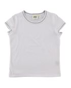 T-Shirt Jade en Coton blanc/argenté