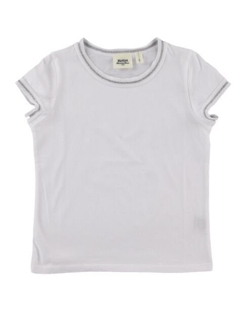 T-Shirt Jade en Coton blanc/argenté