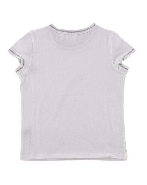 T-Shirt Jade en Coton blanc/argenté