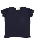 T-Shirt 100% Lin Teresa bleu nuit