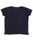 T-Shirt 100% Lin Teresa bleu nuit