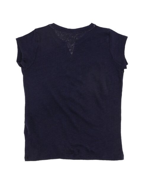 T-Shirt Inaya 100% Lin bleu nuit