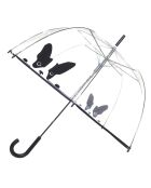Parapluie transparent/noir
