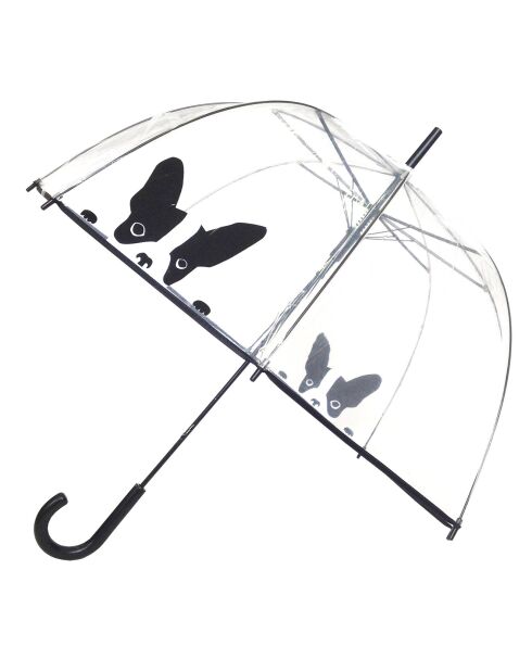 Parapluie transparent/noir