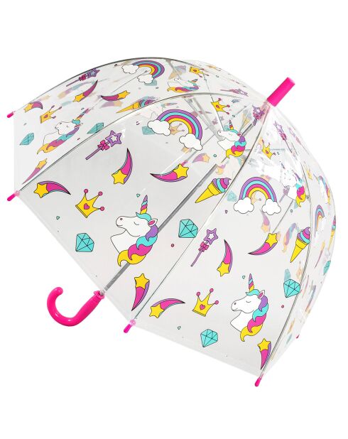 Parapluie enfant Licorne transparent/multicolore