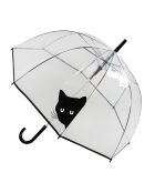 Parapluie Chat transparent/noir