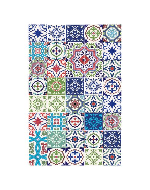 Tapis vinyle Castello Branco multicolore - 50x100 cm