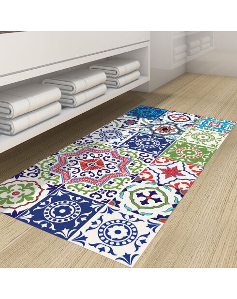 Tapis vinyle Castello Branco multicolore - 50x100 cm