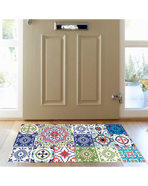 Tapis vinyle Castello Branco multicolore - 50x100 cm