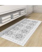 Tapis vinyle Greta blanc - 50x100 cm