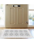 Tapis vinyle Greta blanc - 50x100 cm