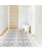 Tapis vinyle Greta blanc - 66x250 cm