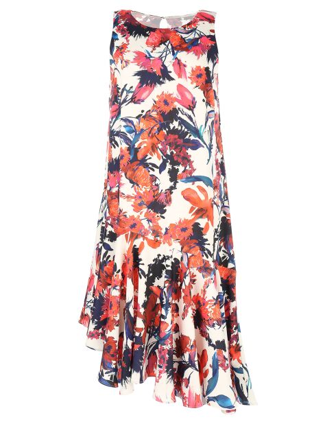 Robe Aberdeen asymétrique blanche