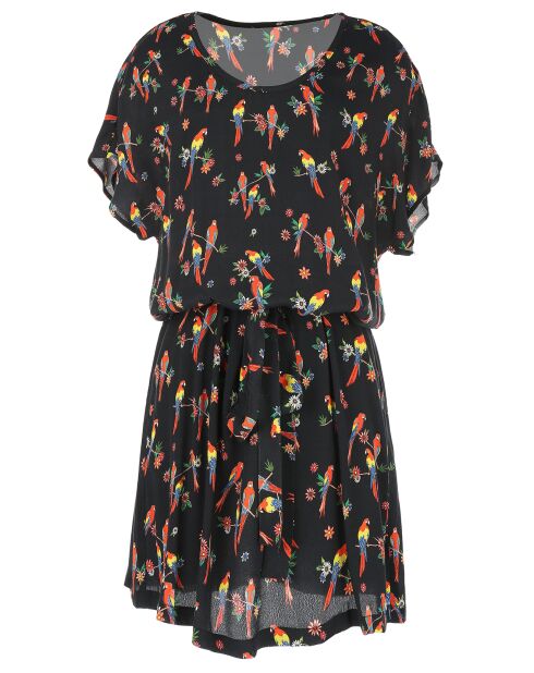 Robe Alias imprimé fantaisie noire
