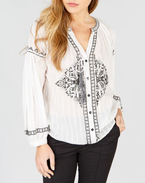 Chemise Havane blanc cassé