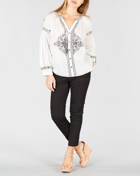 Chemise Havane blanc cassé