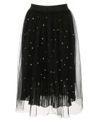 Jupe Jacaranda en tulle & perles noire