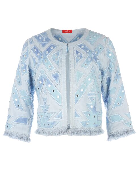 Veste en Coton & Lin Favorite bleu pétrole