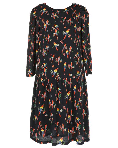 Robe Alicante imprimé fantaisie noire